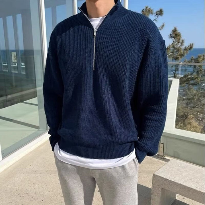 Knitted Half-Zip Jumper