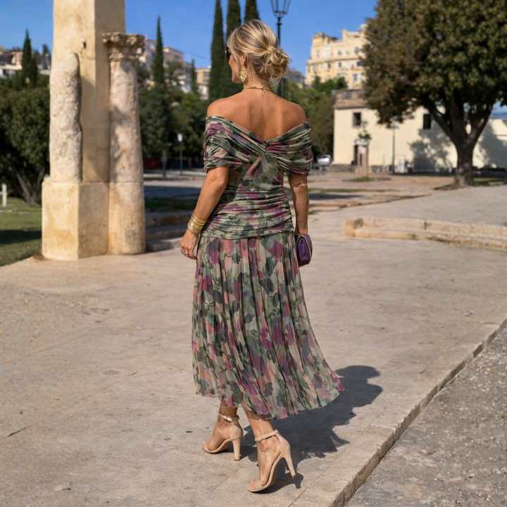 ROSSANA | Off-Shoulder Maxi Dress