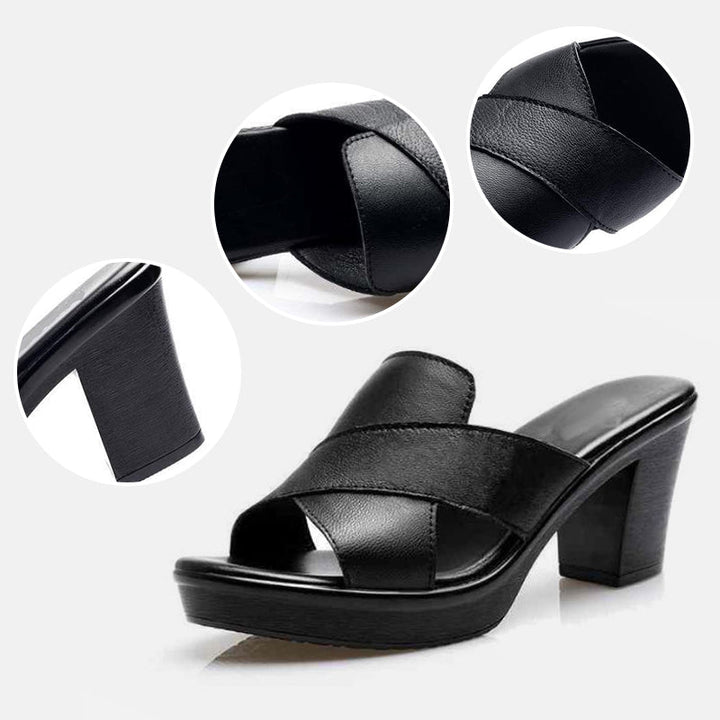 Darcy | block heel mule