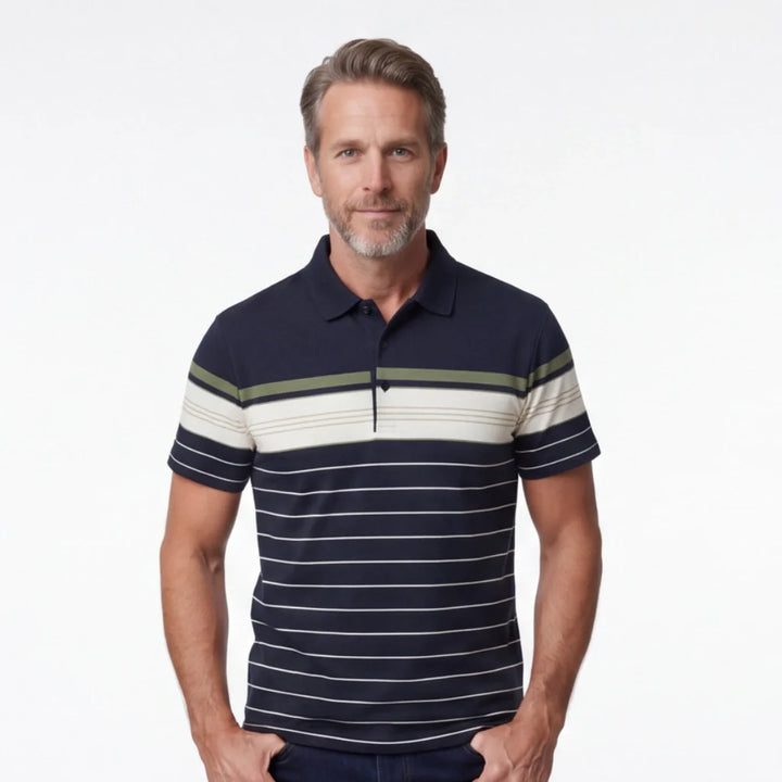 Dylan Striped Cotton Polo