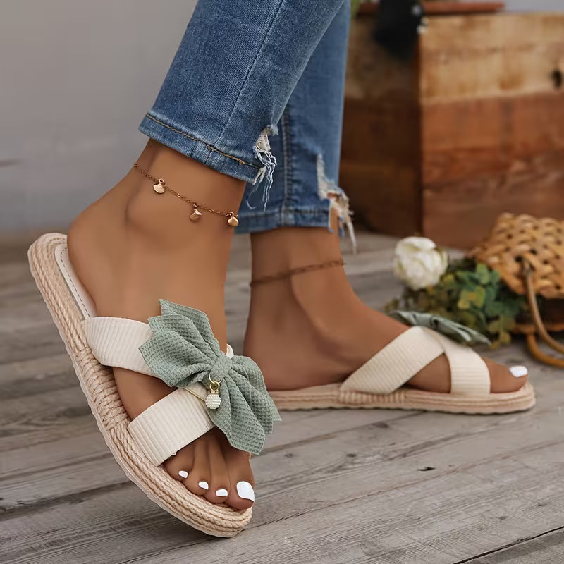 Bella Bow | Espadrille Slides