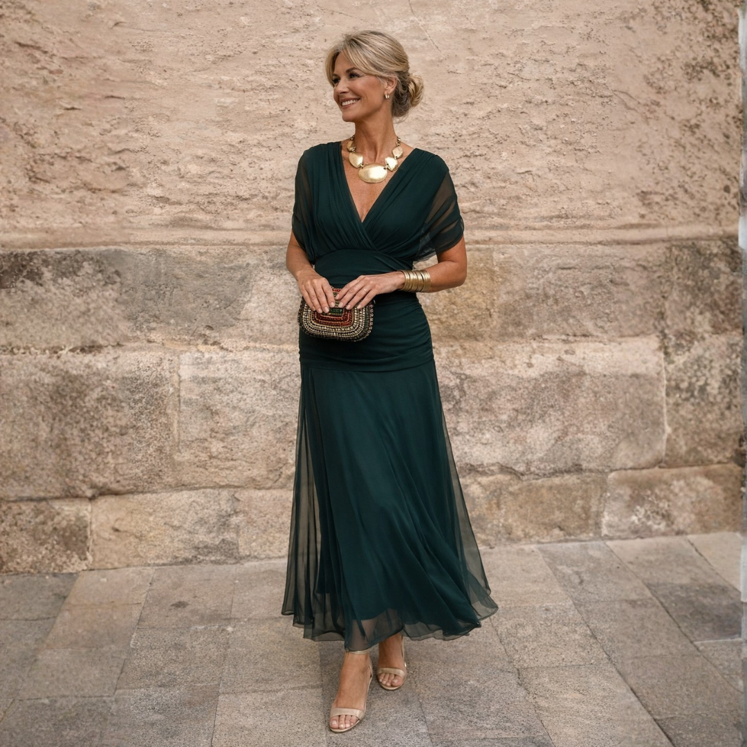 ROSSANA | Off-Shoulder Maxi Dress