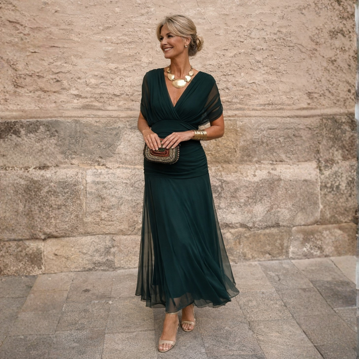 ROSSANA | Off-Shoulder Maxi Dress