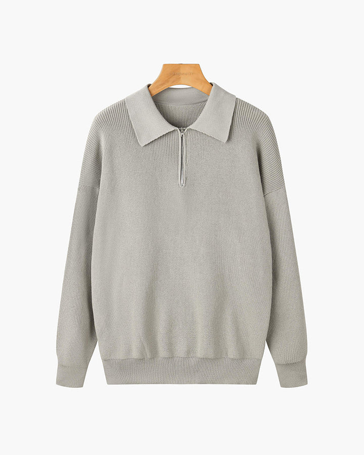 Half-Zip Polo Sweater