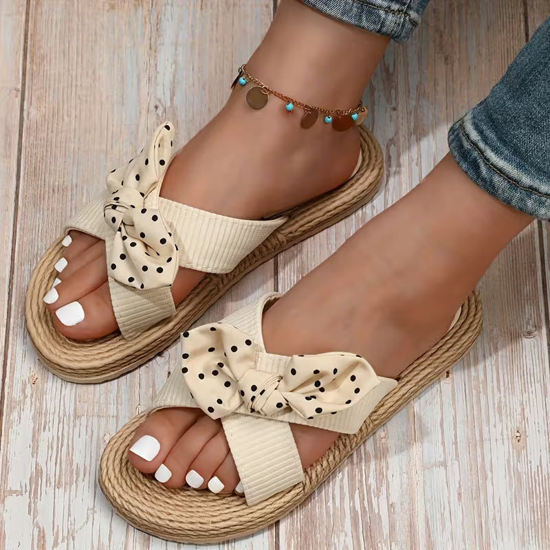 Bella Bow | Espadrille Slides