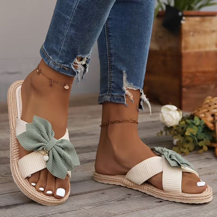 Bella Bow | Espadrille Slides