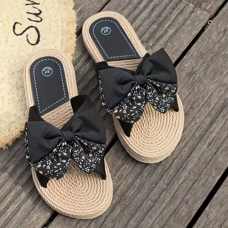 Bella Bow | Espadrille Slides