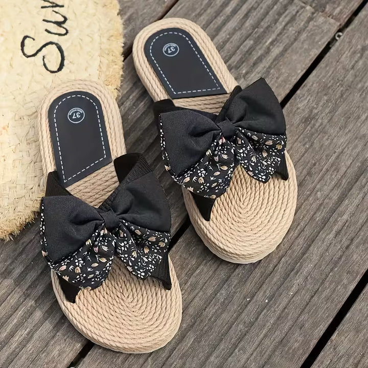 Bella Bow | Espadrille Slides