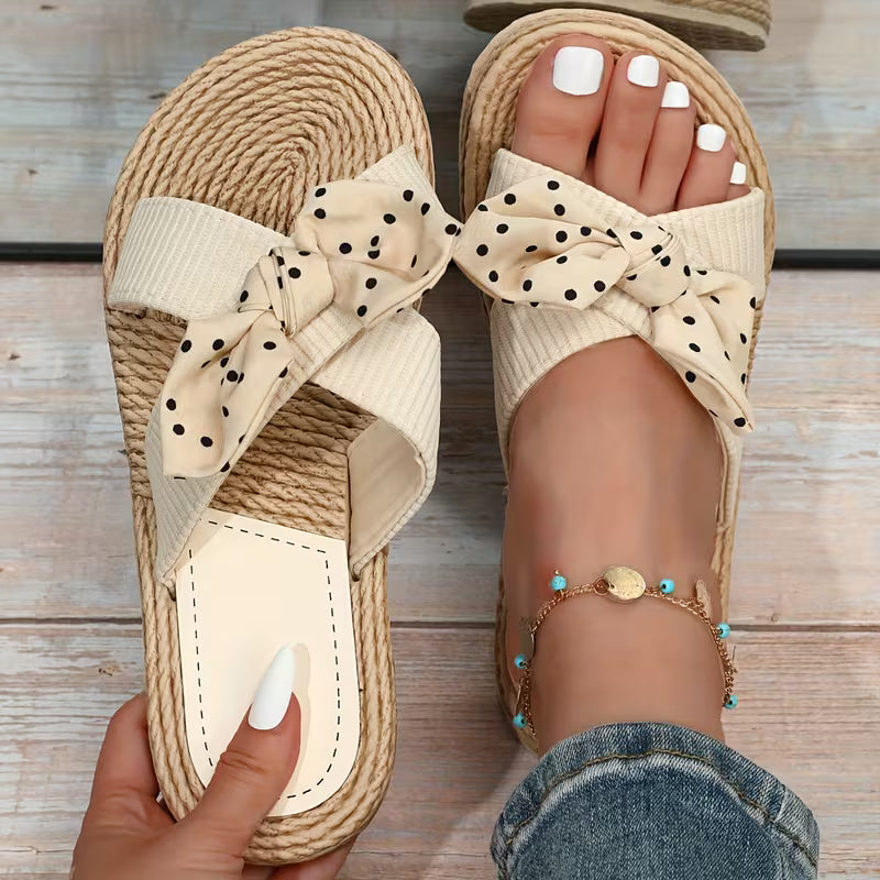 Bella Bow | Espadrille Slides