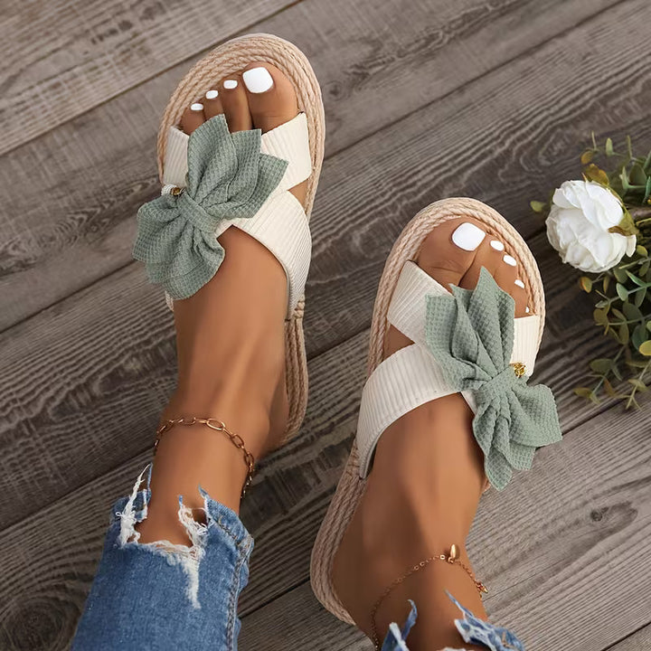 Bella Bow | Espadrille Slides