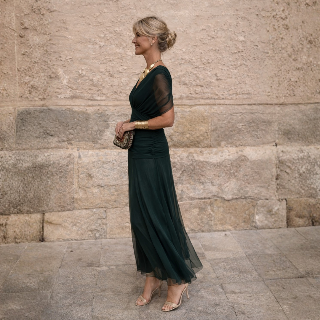 ROSSANA | Off-Shoulder Maxi Dress