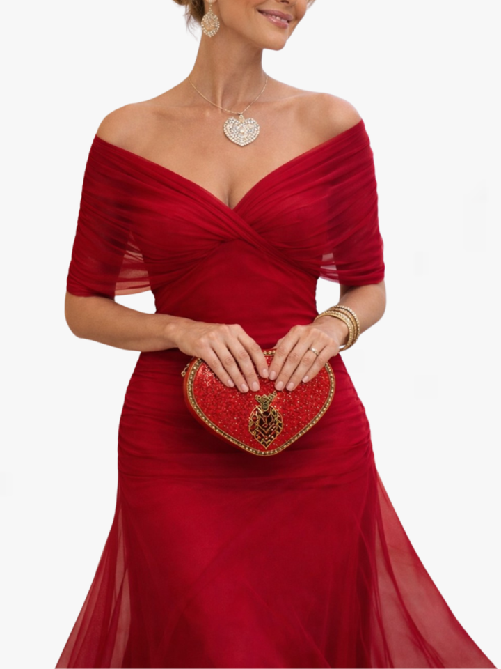 ROSSANA | Off-Shoulder Maxi Dress