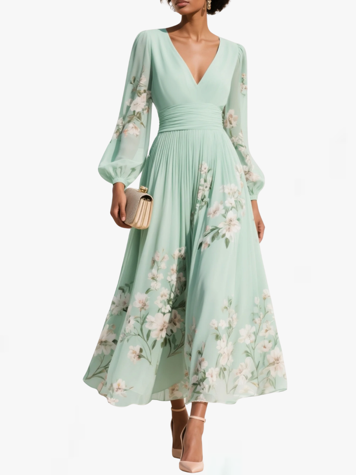 Olivia | Floral Midi Dress