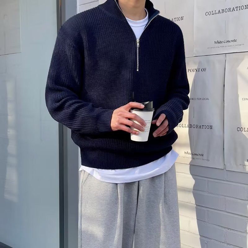 Knitted Half-Zip Jumper
