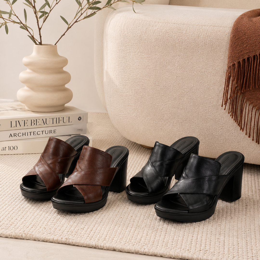 Darcy | block heel mule