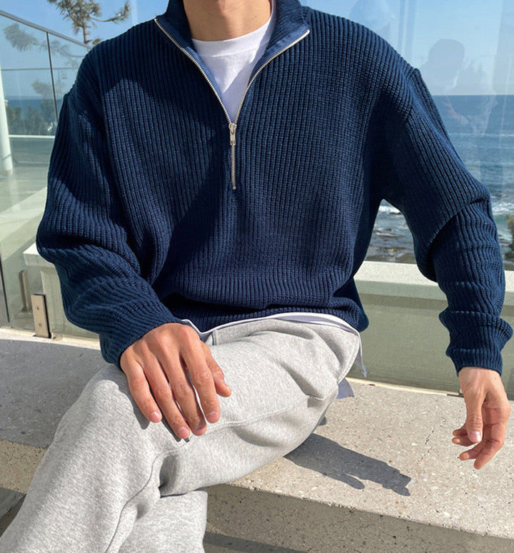 Knitted Half-Zip Jumper