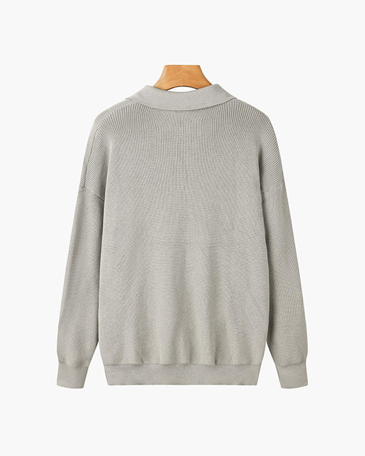 Half-Zip Polo Sweater