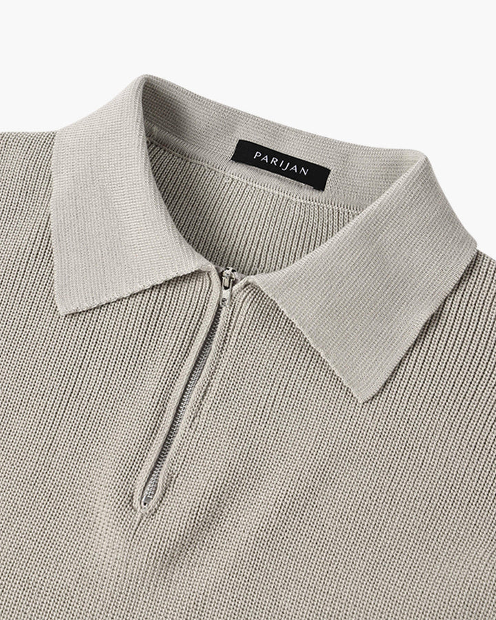 Half-Zip Polo Sweater