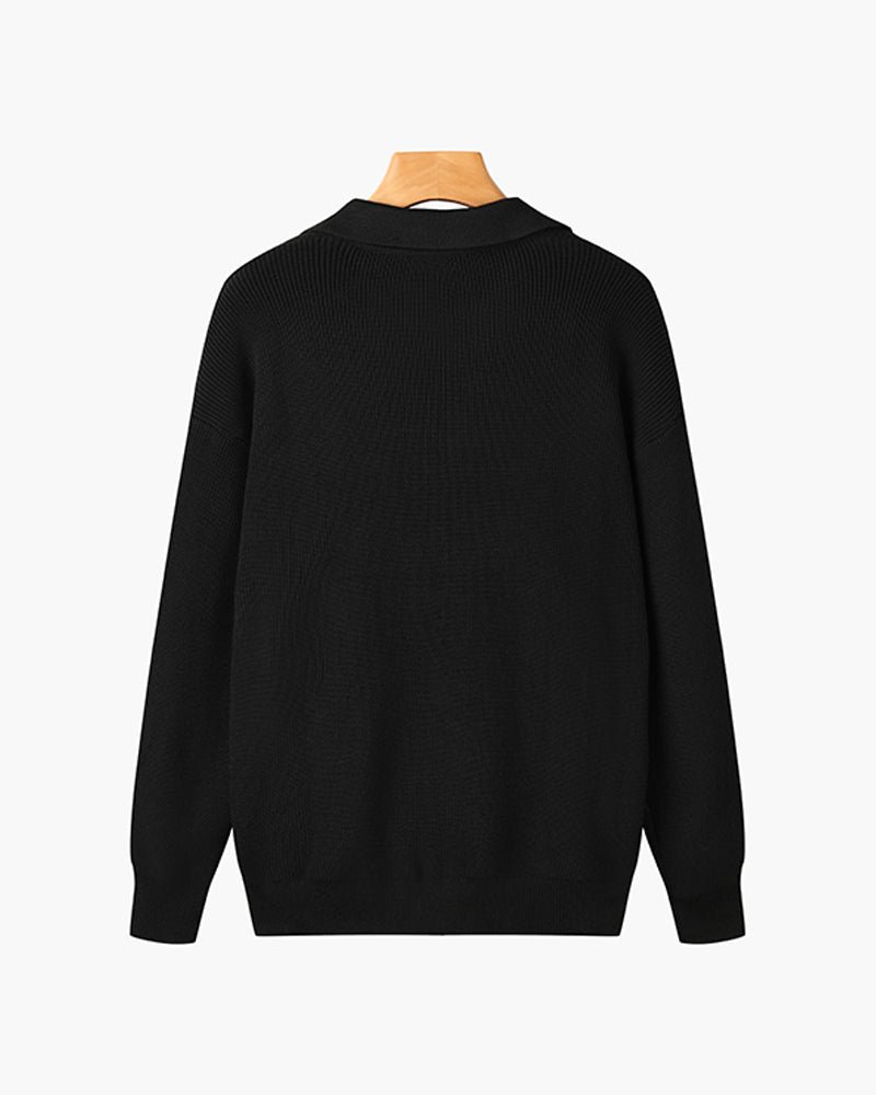 Half-Zip Polo Sweater