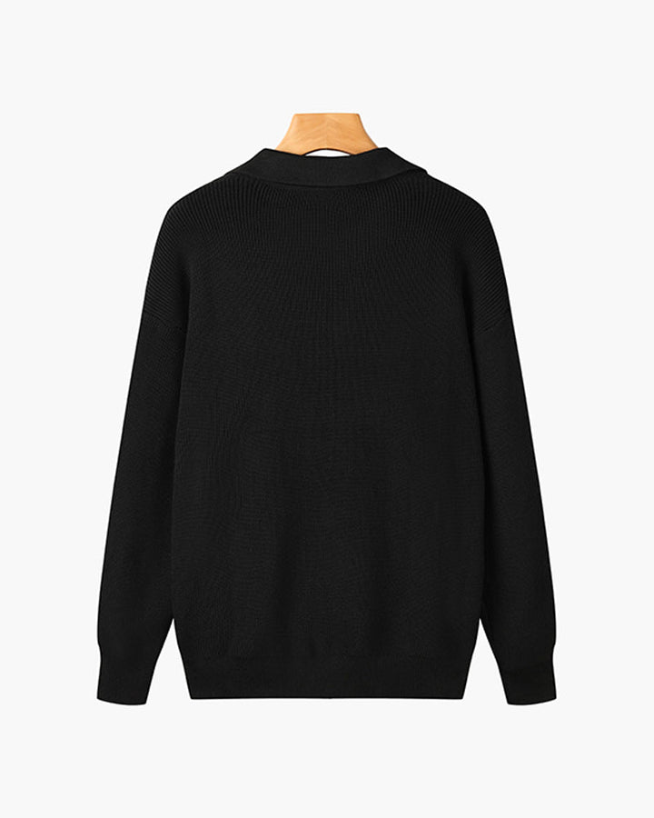 Half-Zip Polo Sweater