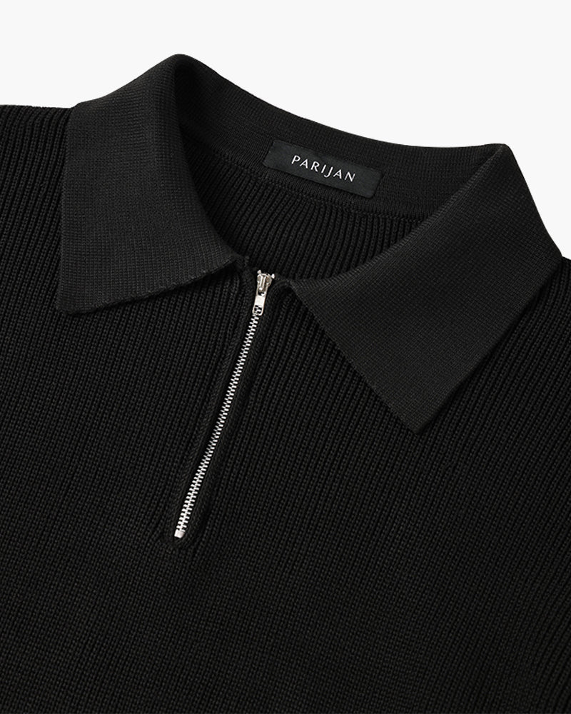 Half-Zip Polo Sweater