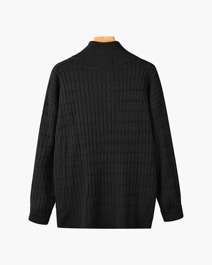 Wavy Half-Zip Jumper