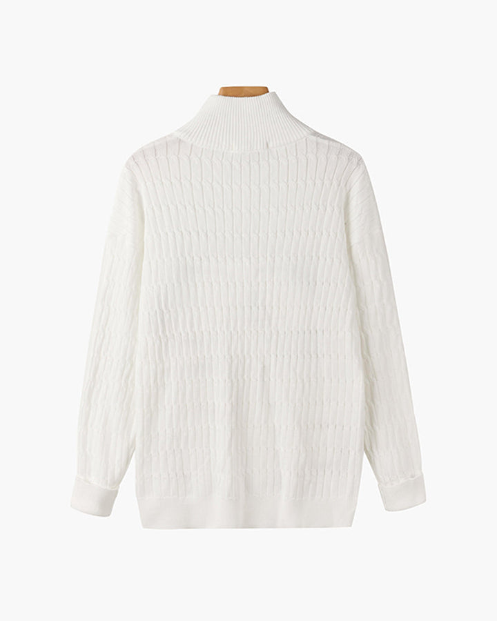 Wavy Half-Zip Jumper