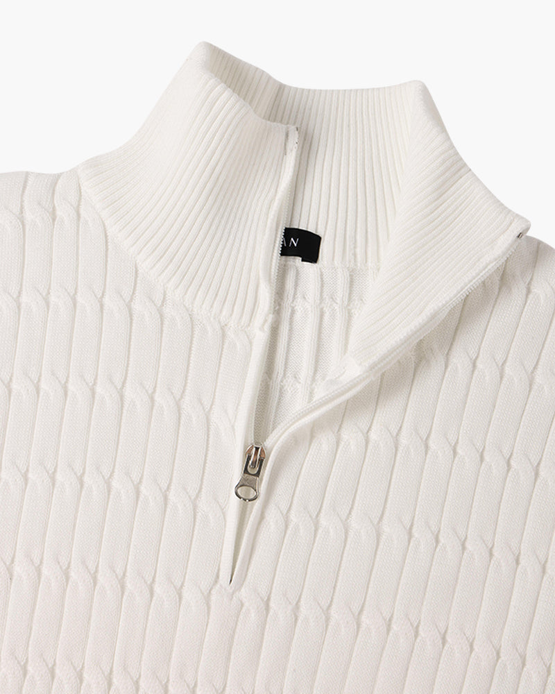Wavy Half-Zip Jumper
