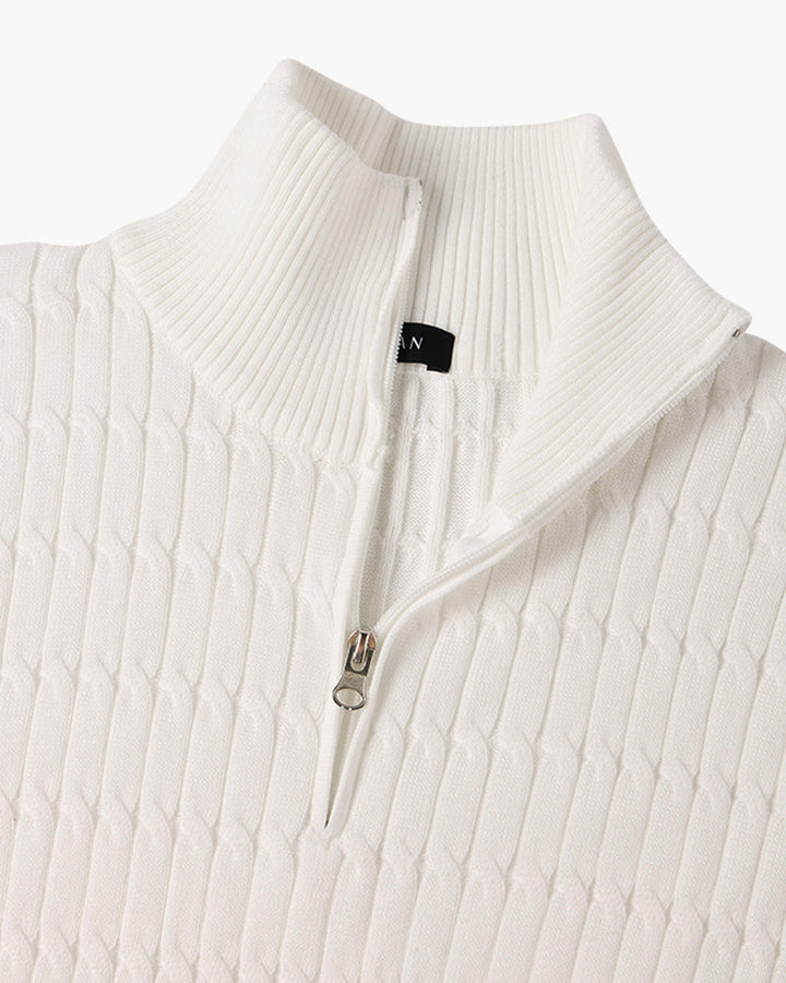 Wavy Half-Zip Jumper