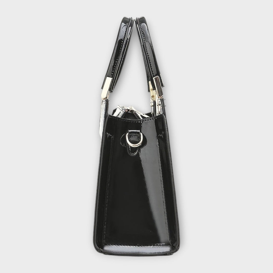 Maison Verdelle | Shiny Crocodile Skin Pattern Handbag