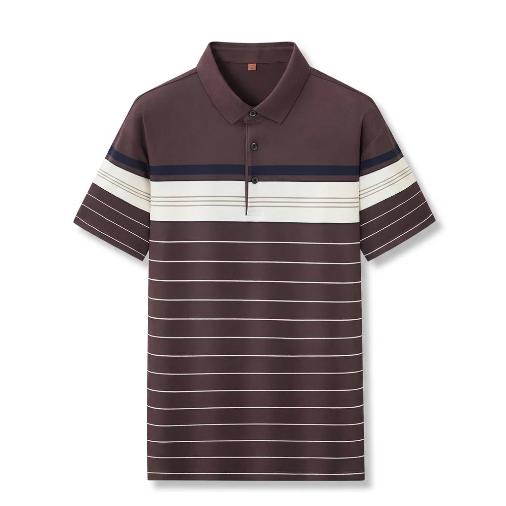 Dylan Striped Cotton Polo