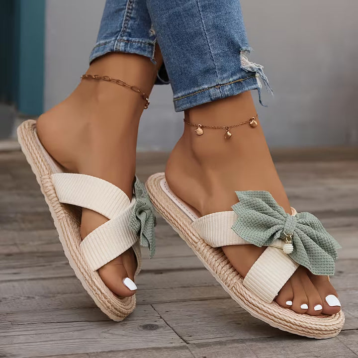 Bella Bow | Espadrille Slides
