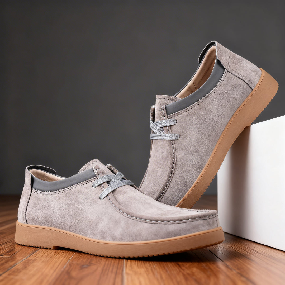 Lincoln Clark Leather Moc-Toe Sneaker