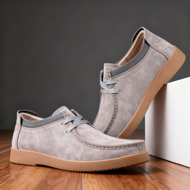 Lincoln Clark Leather Moc-Toe Sneaker