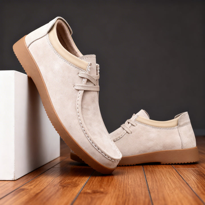Lincoln Clark Leather Moc-Toe Sneaker