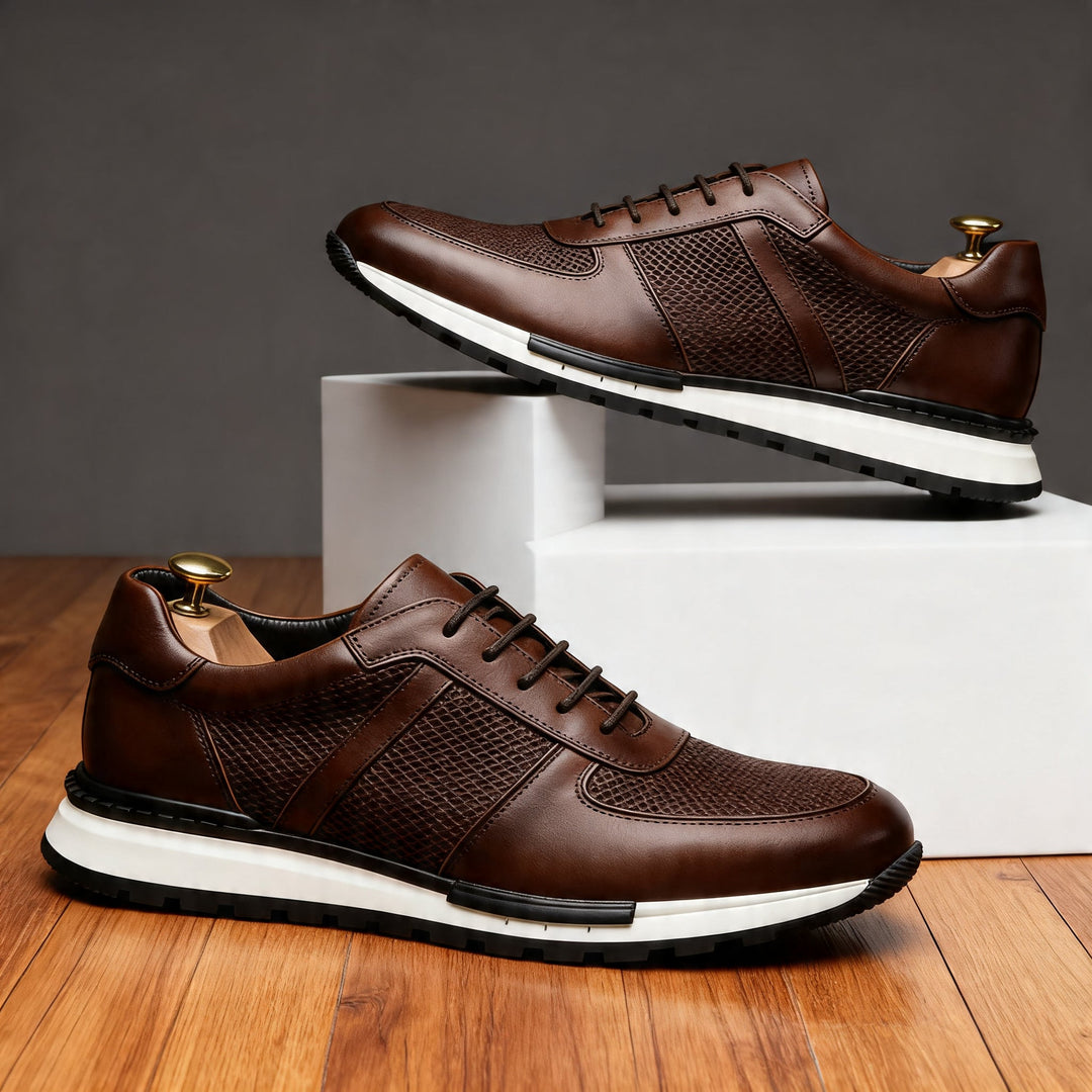 Daniel T. Brooks Leather Sneakers
