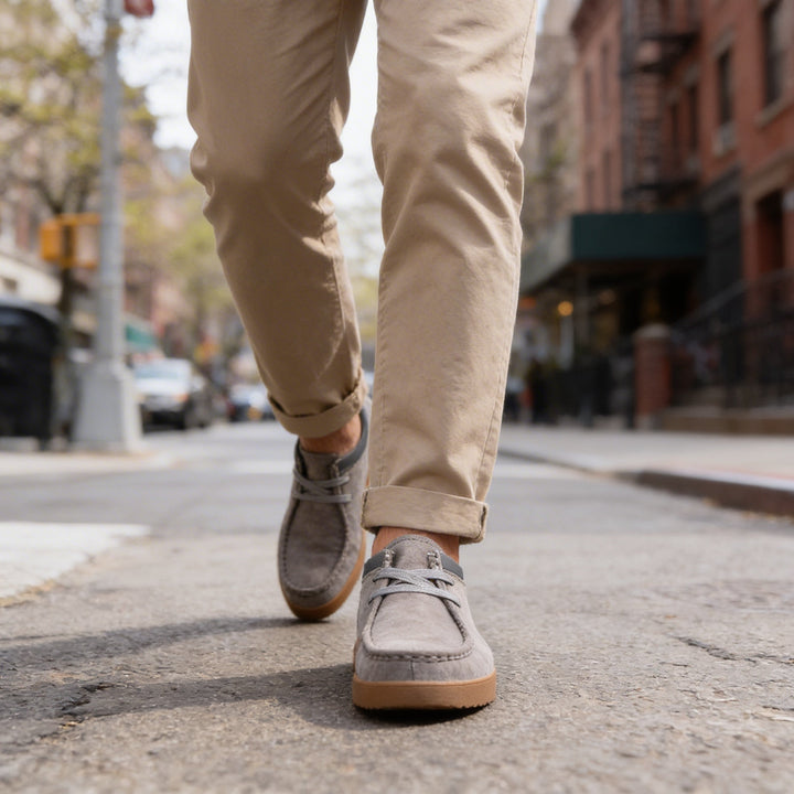 Lincoln Clark Leather Moc-Toe Sneaker
