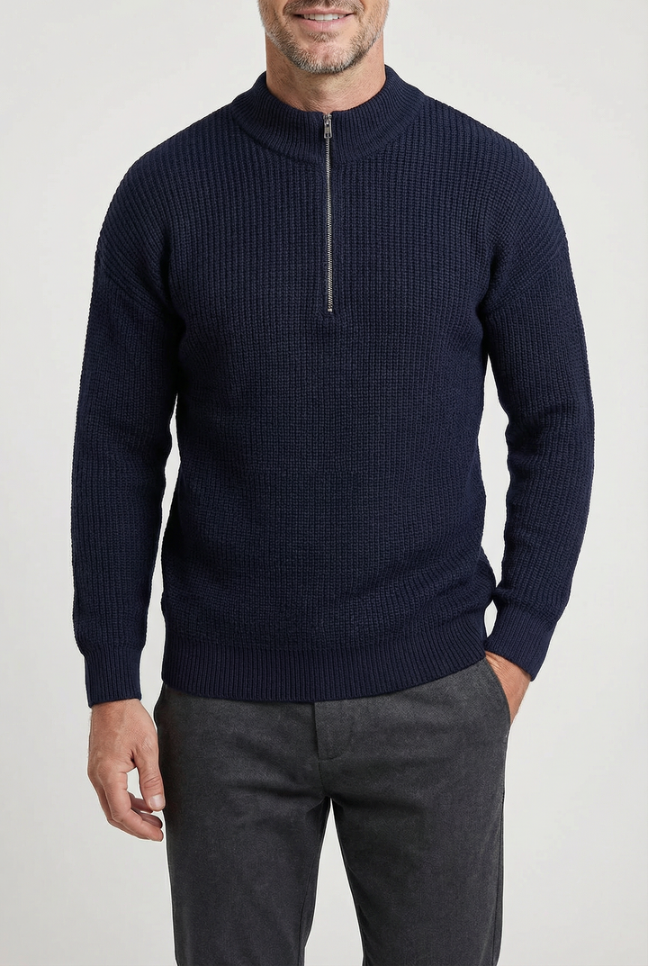 Knitted Half-Zip Jumper