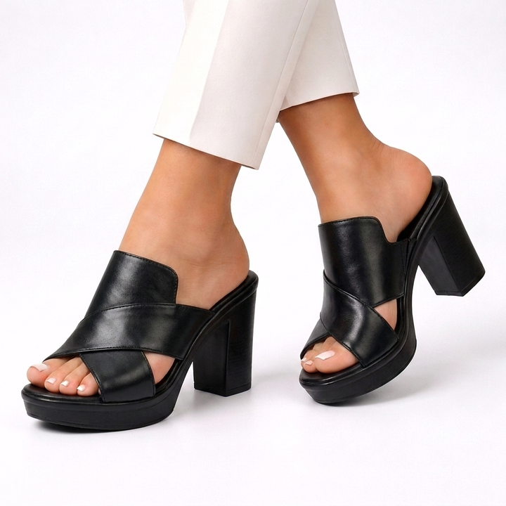 Darcy | block heel mule