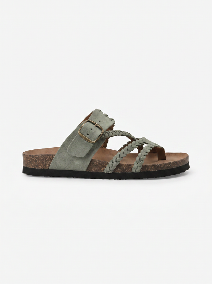 Hailey | Braided Cork Sandals