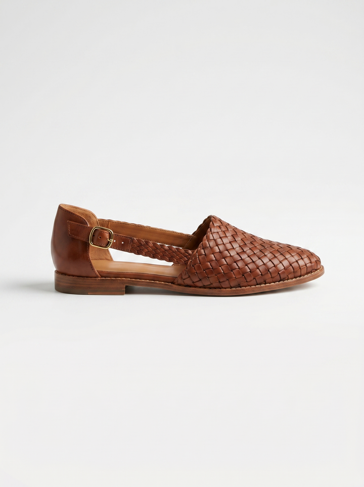 Evelina | Woven Slingback Flats