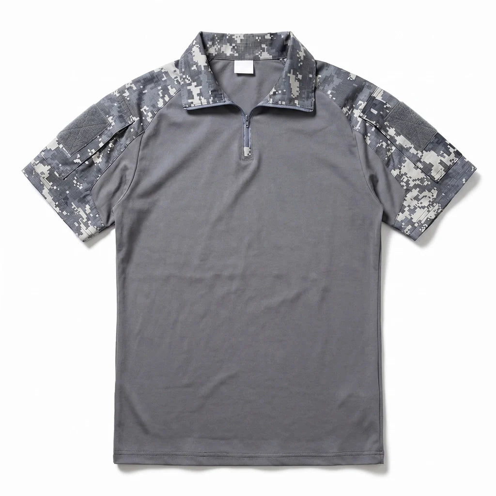 Lewis Quarter-Zip Camo Polo
