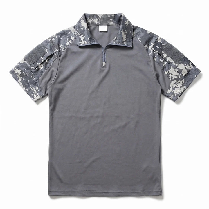 Lewis Quarter-Zip Camo Polo