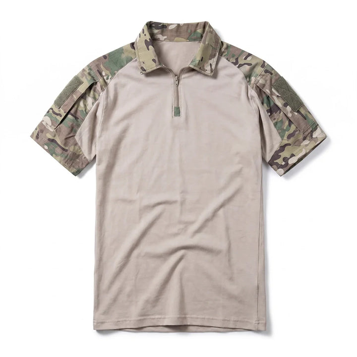 Lewis Quarter-Zip Camo Polo