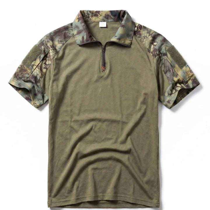 Lewis Quarter-Zip Camo Polo