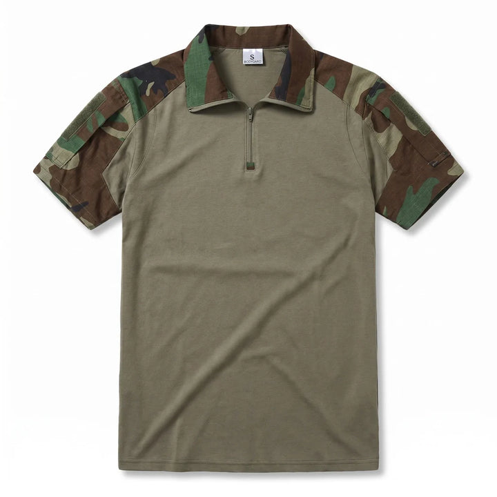 Lewis Quarter-Zip Camo Polo